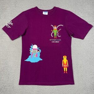 Bait x Marvel Villains T Shirt Mens S Purple Anime Cartoon Screenprint Backhit